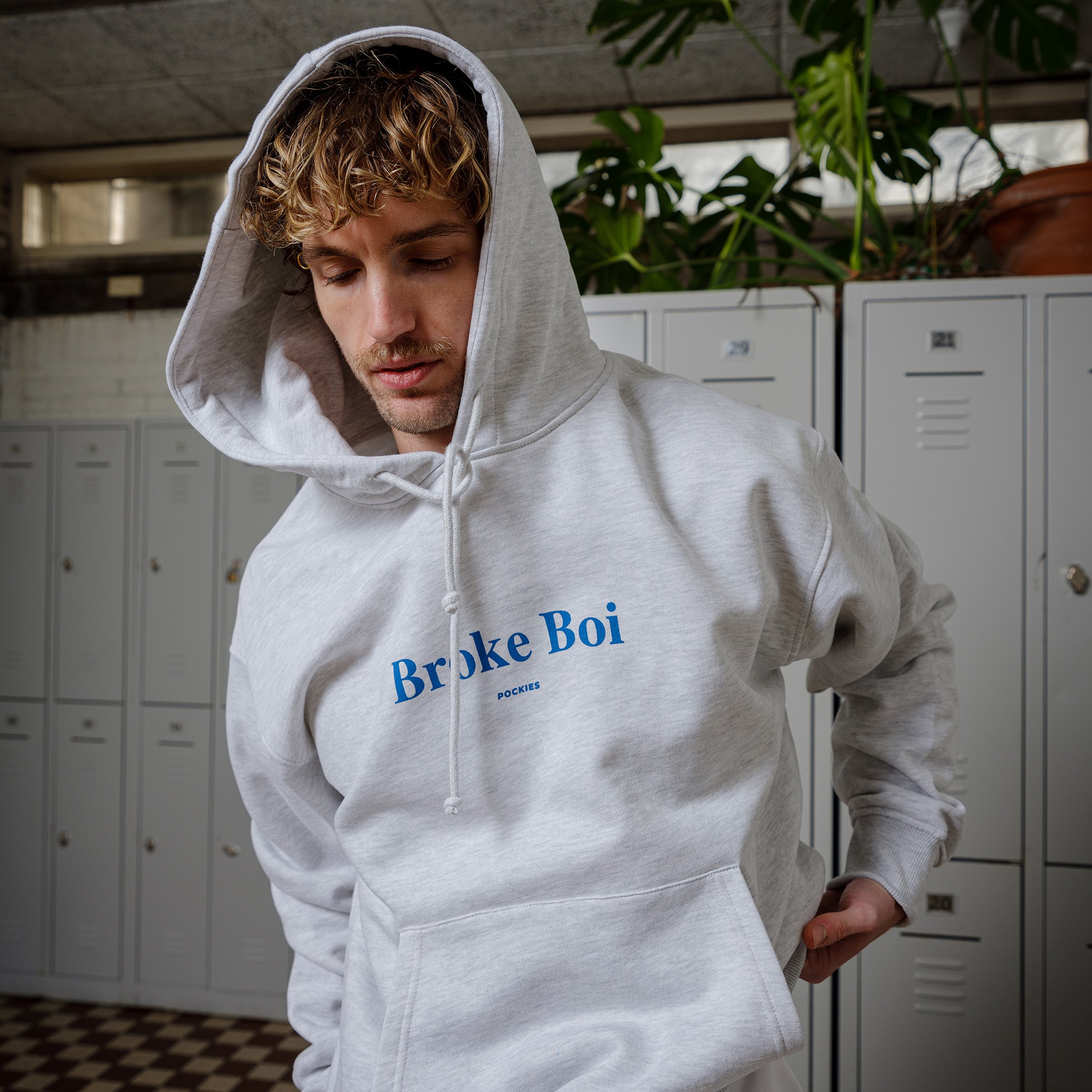 Broke Boi Hoodie- Grey
