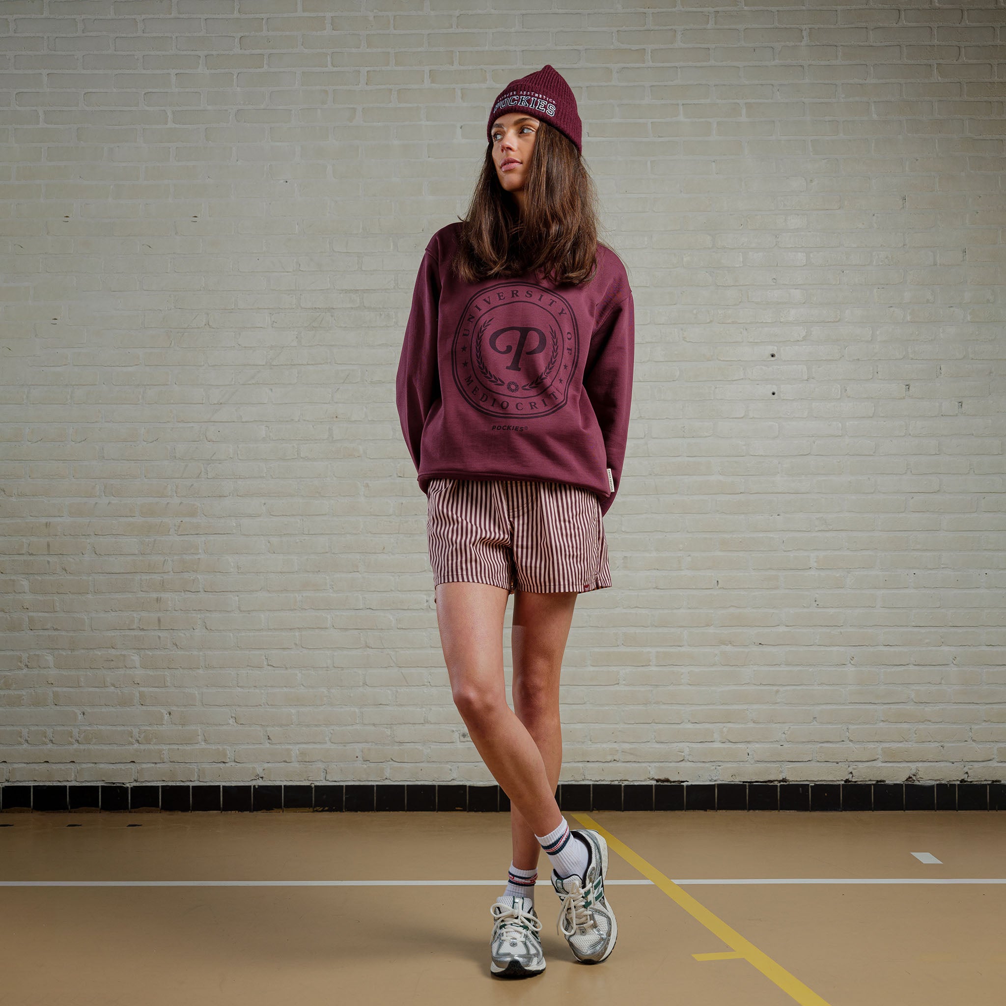 UM Logo Crewneck - Cherry