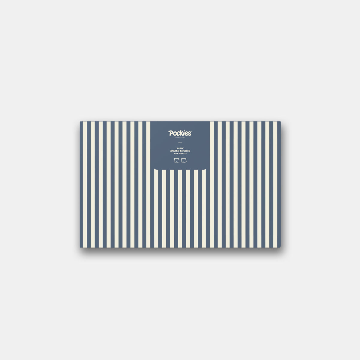 2-Pack Striped boxer shorts by Pockies in packaging