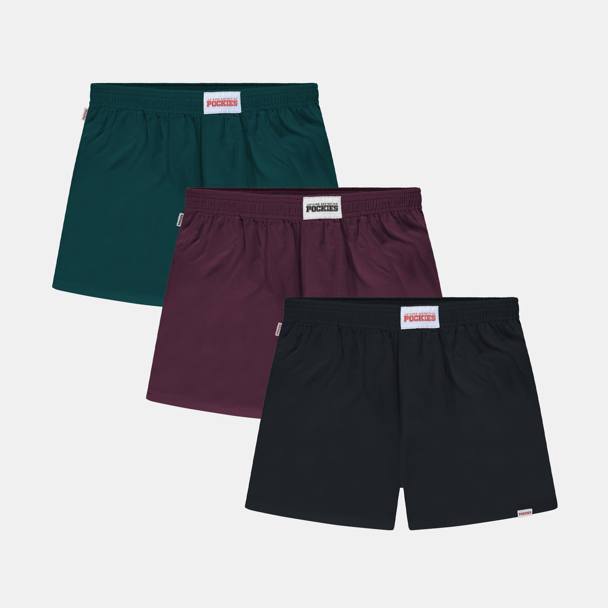 3-Pack UM boxer shorts by Pockies, front view