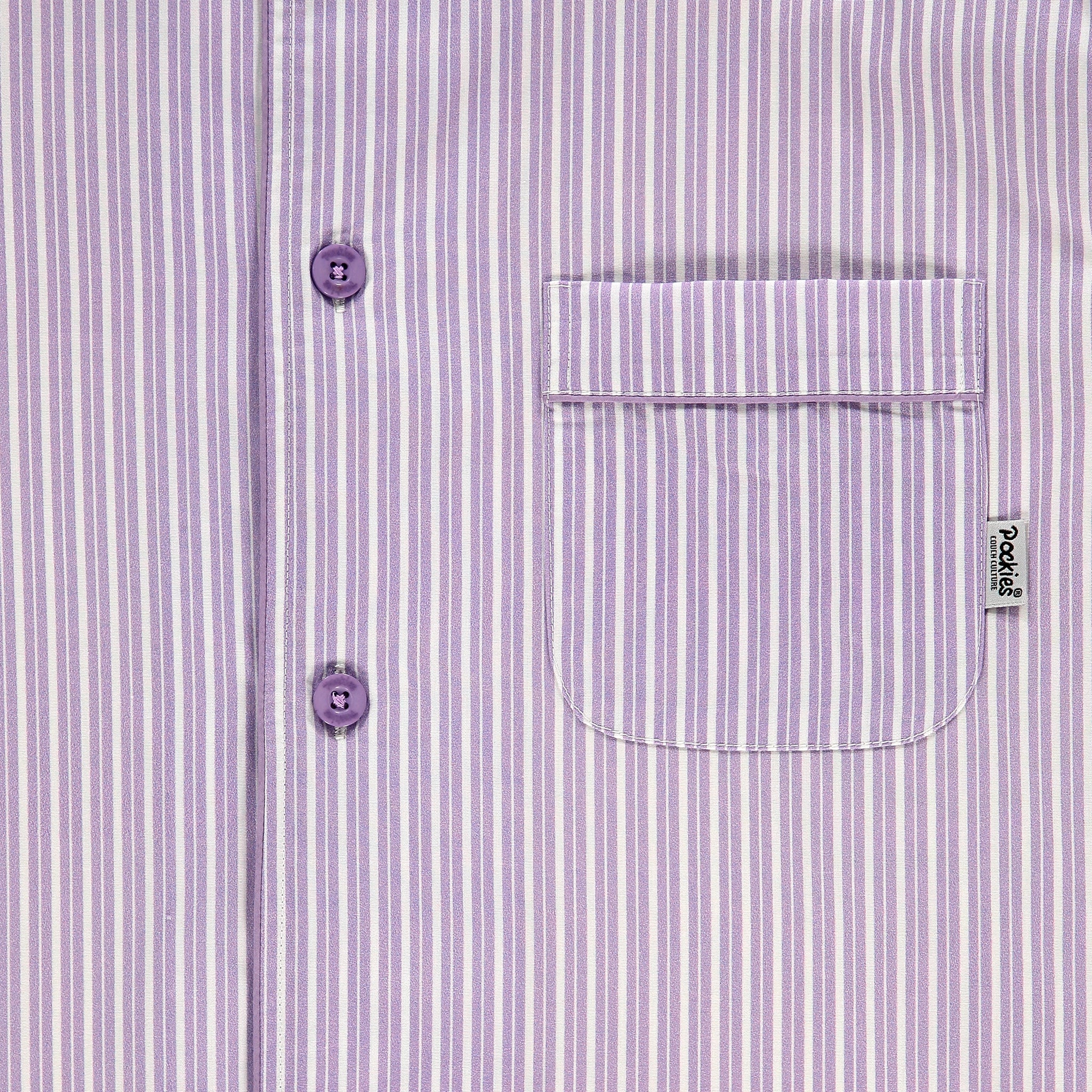 Lavender Stripes Pyjama Shirt