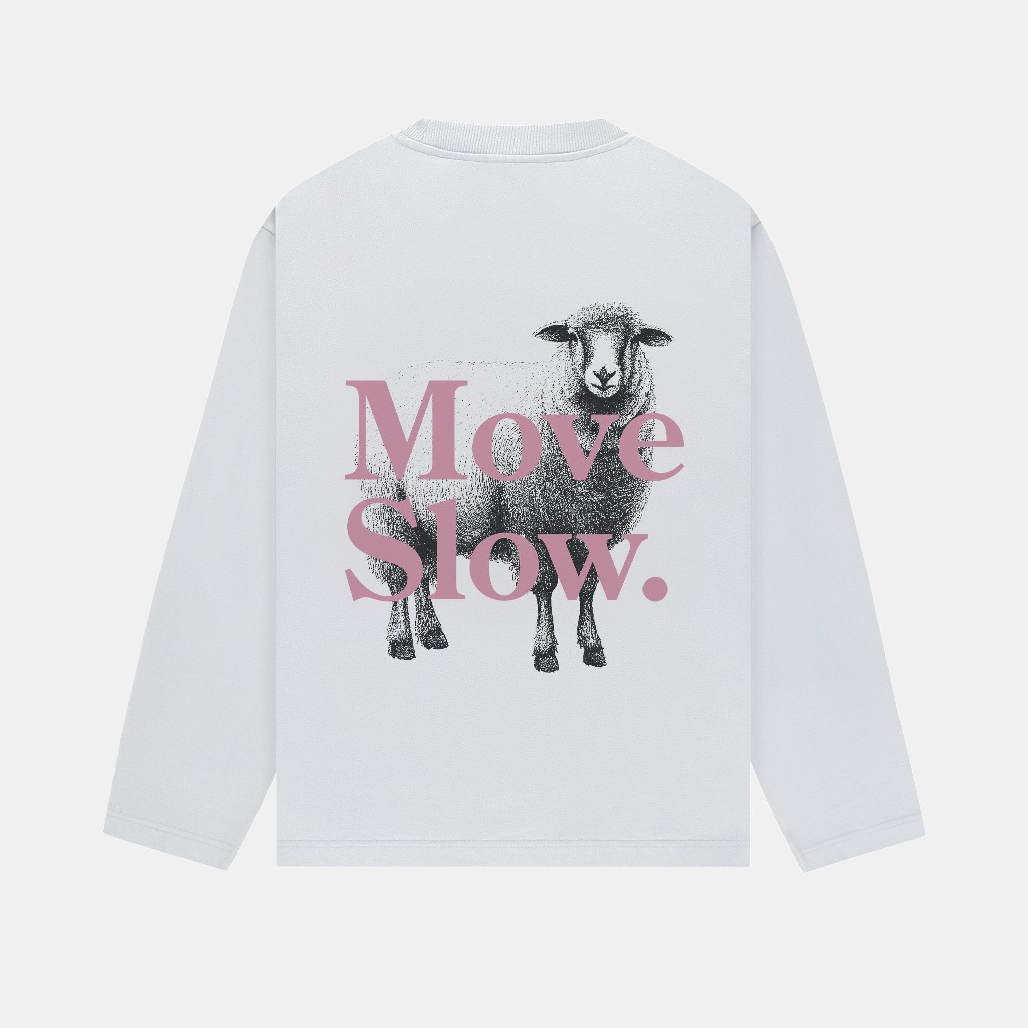 Move Slow LS - White