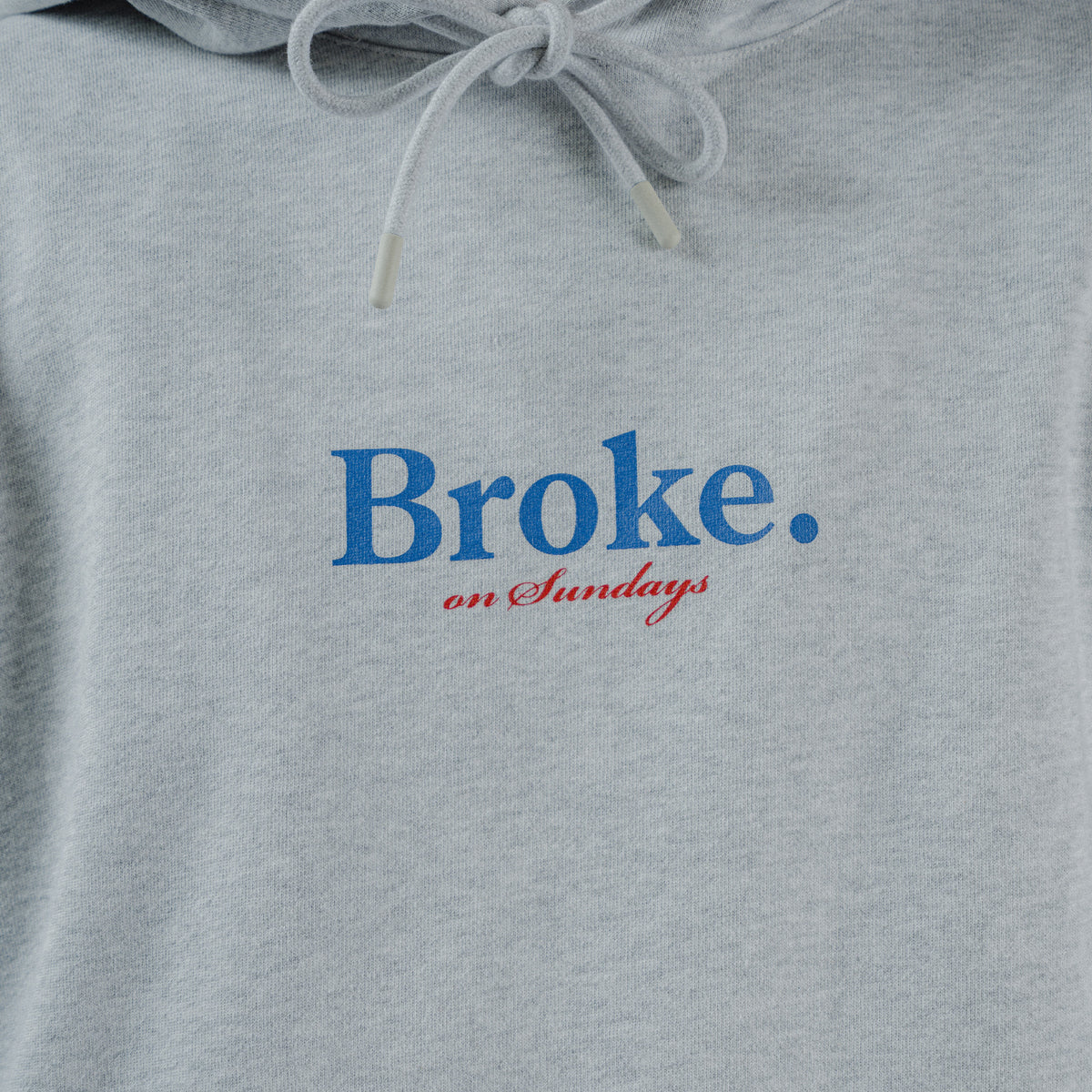 Broke Hoodie - Grey Melange