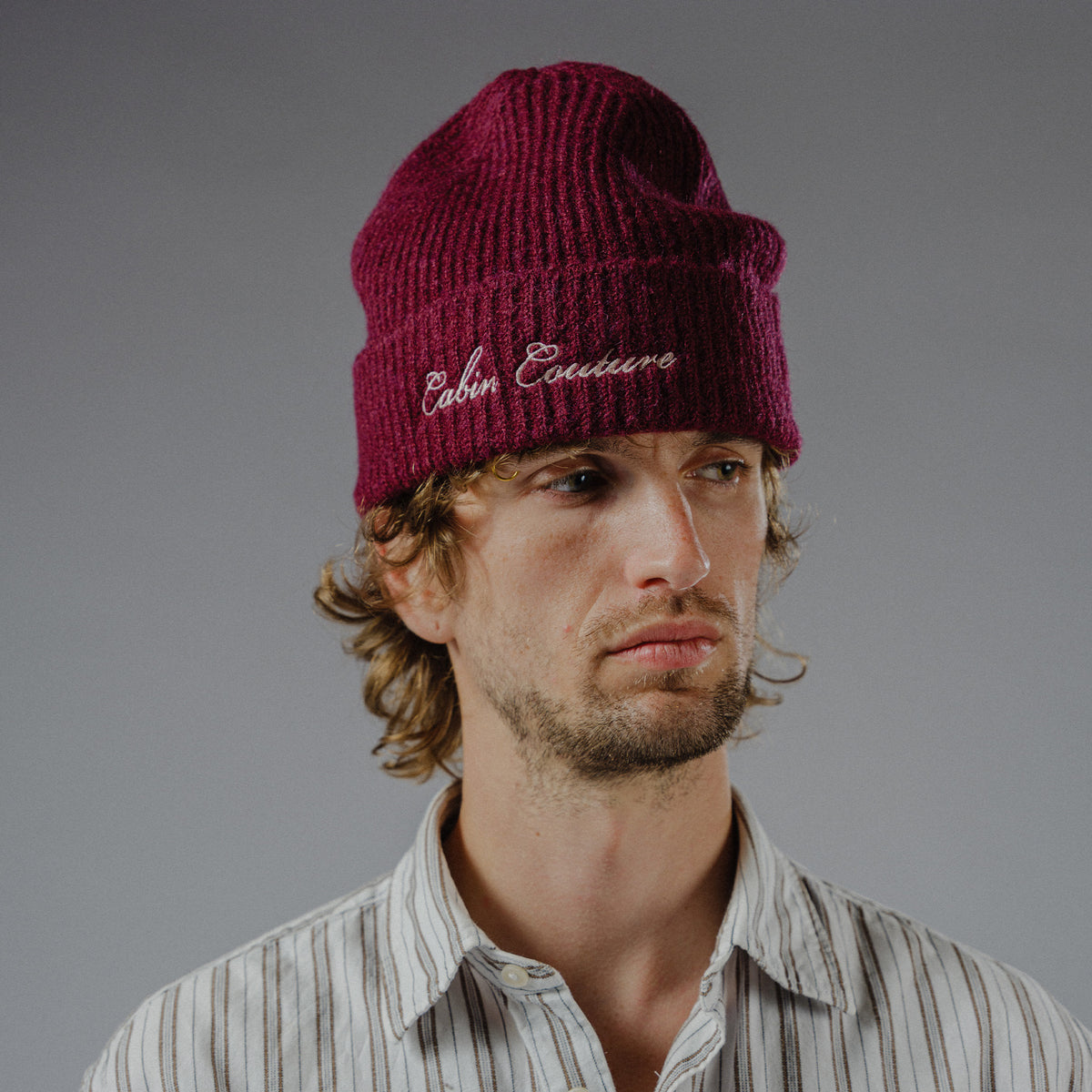 Cabin Beanie - Cherry