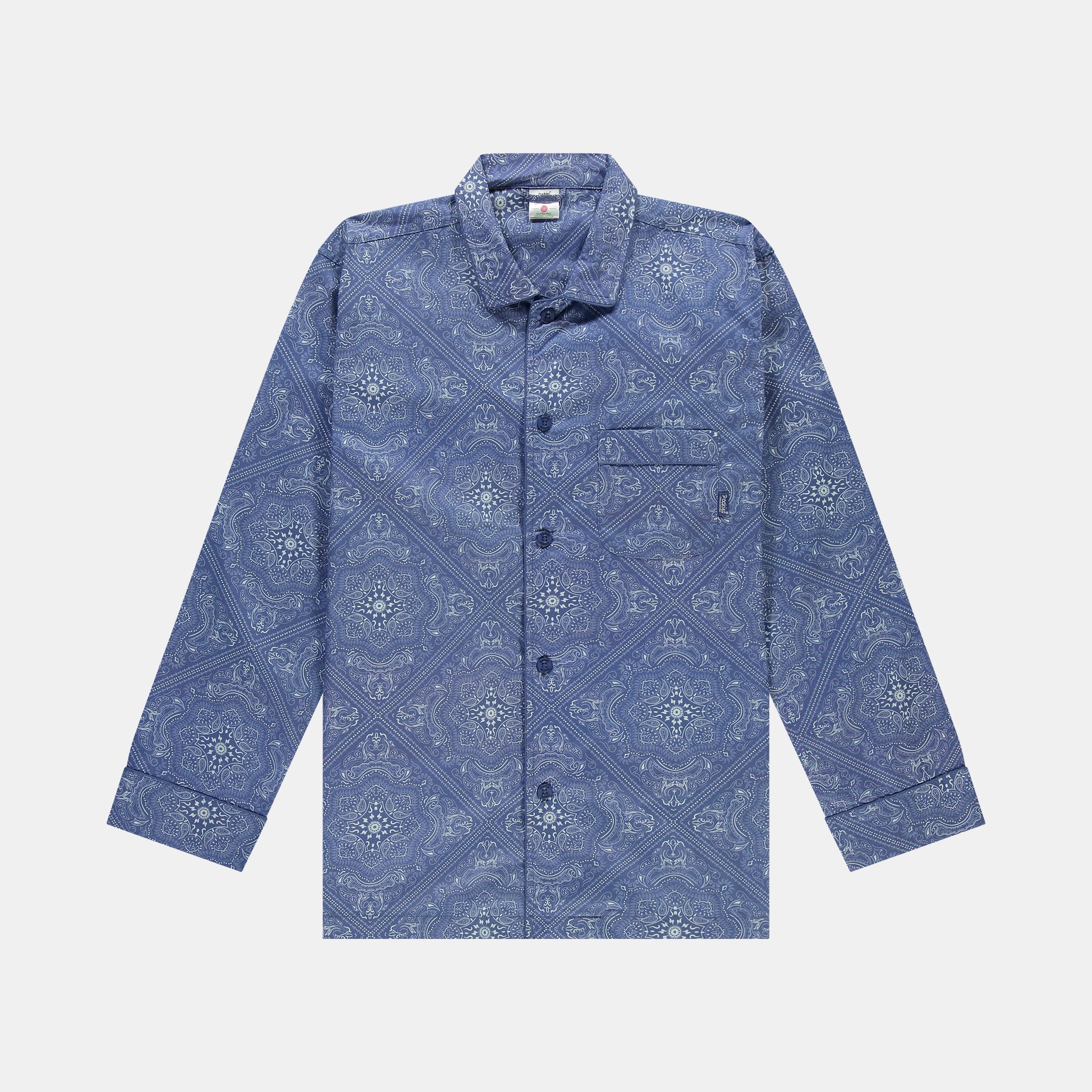 Blue Paisley Pyjama Shirt