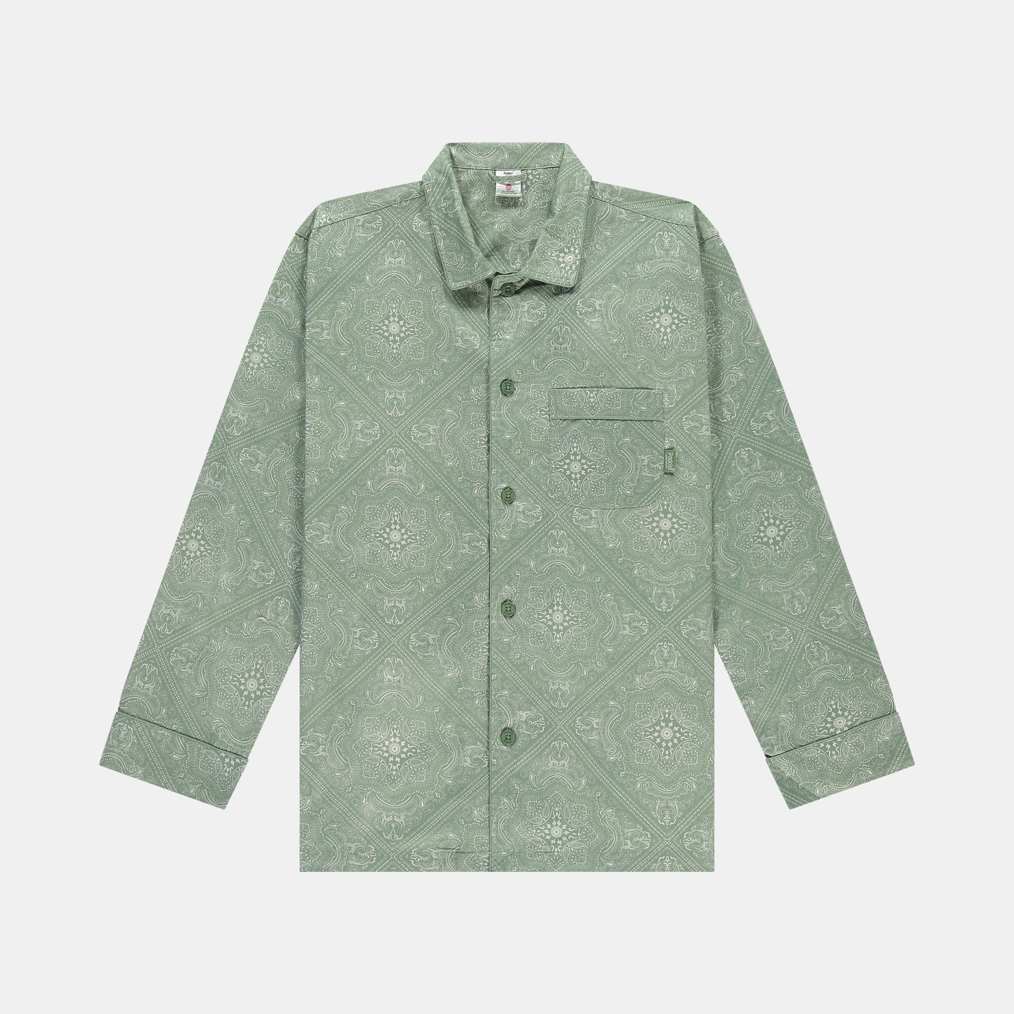 Green Paisley Pyjama Shirt