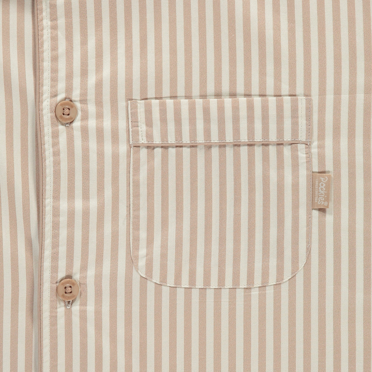 Sand Striped Pyjama Shirt